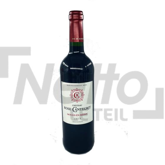 Grand vin de Bordeaux moulis-en-médoc 2018 13,5% vol 75cl - ROSE CANTEGRIT