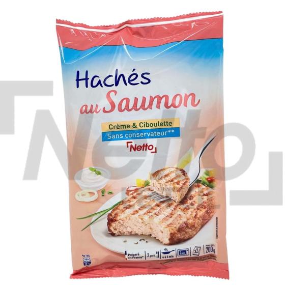 Hachés au saumon crème et ciboulette x2 200g - NETTO