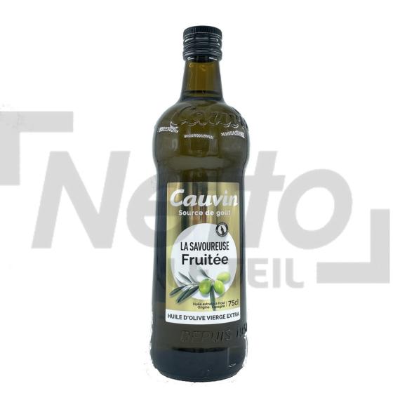 Huile d'olive vierge extra la savoureuse fruitée 75cl - CAUVIN