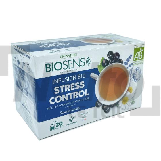 Infusion Bio stress control saveur cassis x20 sachets 30g - BIOSENS