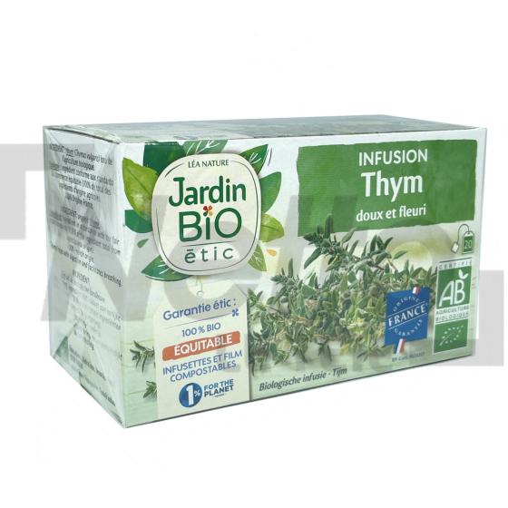 Infusion thym Bio doux et fleuri x20 sachets 30g - JARDIN BIO