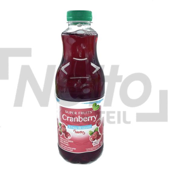 Jus de cranberry à l'eau de source 1L - NETTO
