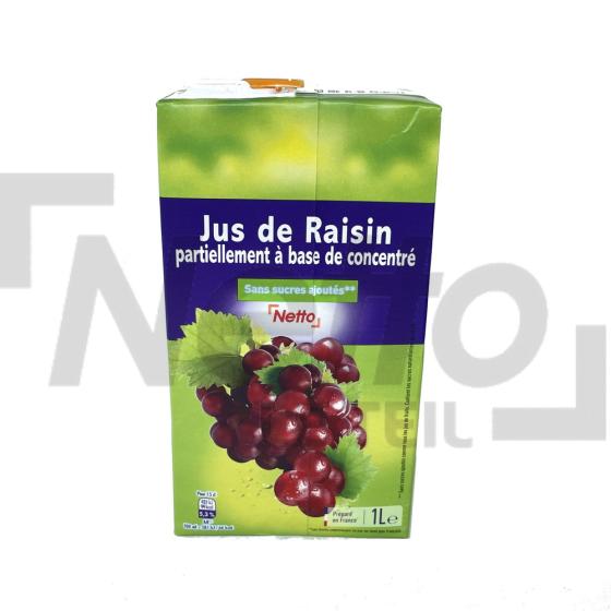 Jus de raisin sans sucres ajoutés 1L - NETTO