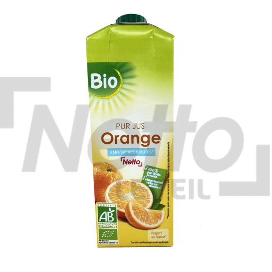 Jus d'orange Bio sans sucres ajoutés 75cl - NETTO