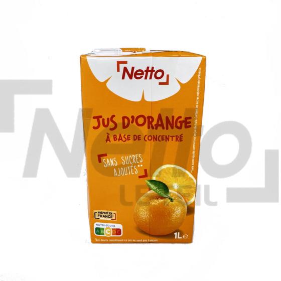 Jus d'orange à base de concentré sans sucres ajoutés 1L - NETTO