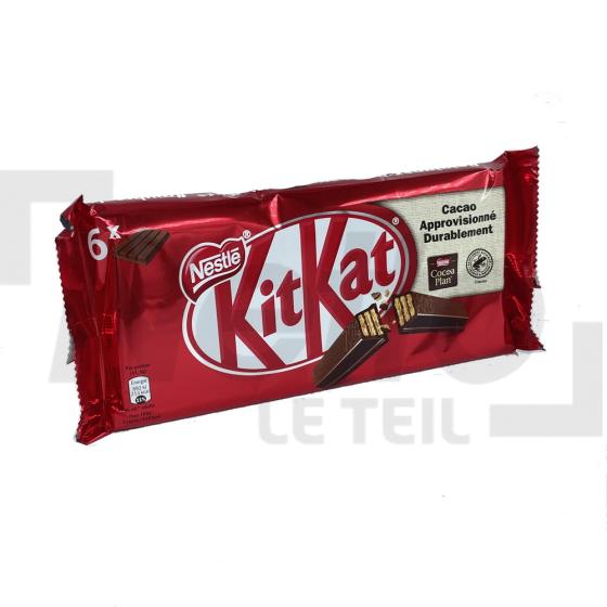 KitKat gaufrettes croustillantes enrobées de chocolat au lait x6 249g - NESTLE
