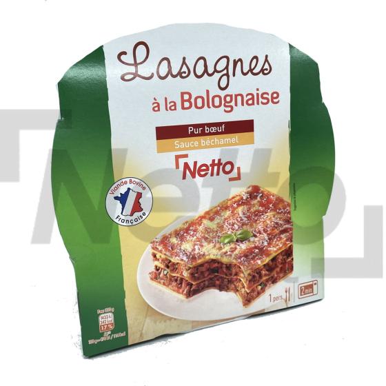 Lasagne à la bolognaise pur boeuf et à la sauce béchamel 300g - NETTO