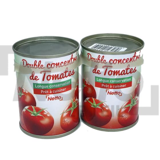 Lot de 2 conserves de double concentré de tomates 280g - NETTO