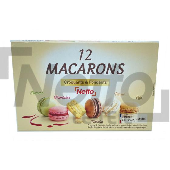 Macarons colorés multi-saveurs x12 145g - NETTO