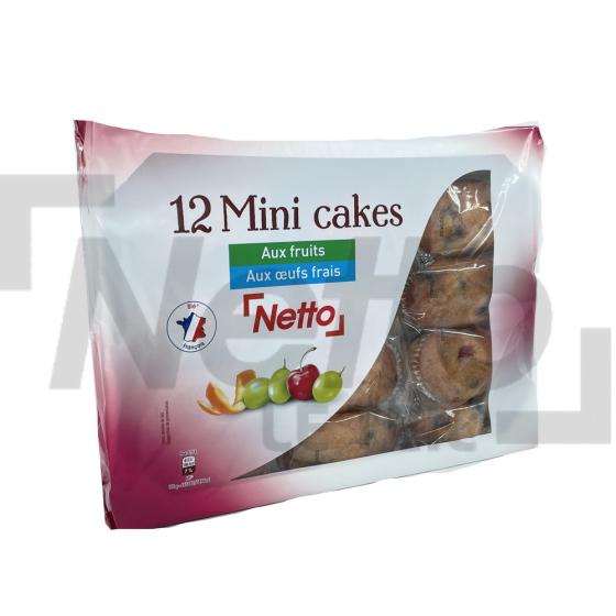 Mini cakes aux fruits confits et aux raisins secs x12 450g - NETTO