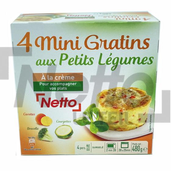 Mini gratins aux petits légumes x4 480g - NETTO