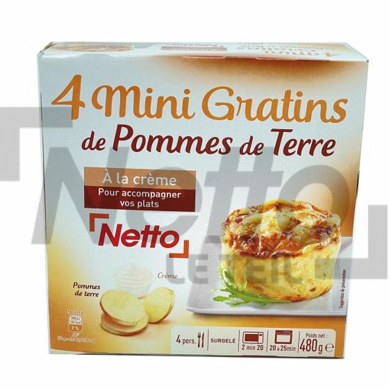 Mini gratins de pommes de terre x4 480g - NETTO