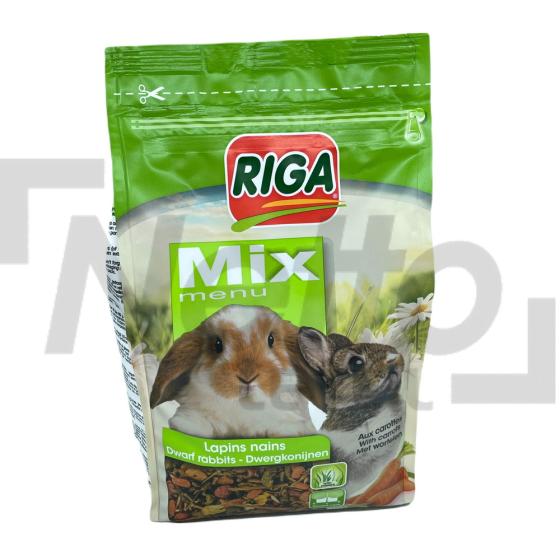 Mix graines et carotte pour lapins nains 900g - RIGA