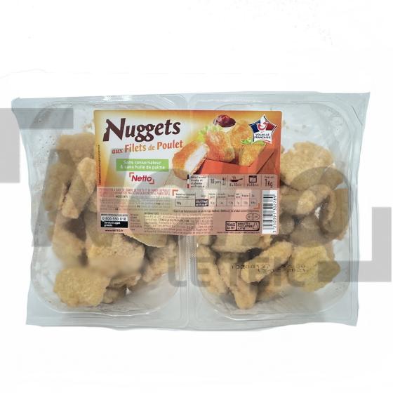 Nuggets aux filets de poulet sans conservateur et sans huile de palme 1kg - NETTO