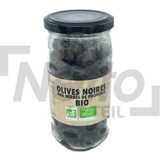 Olives noires Bio aux herbes de Provence 235g