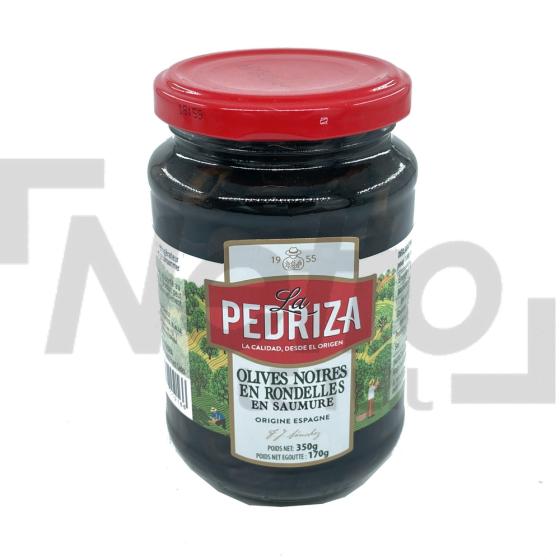 Olives noires en rondelles en saumure 350g - LA PEDRIZA 