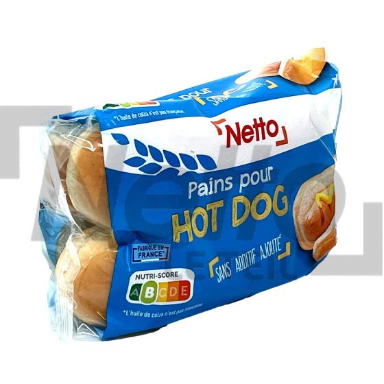 Pains pour hot dog x4 250g - NETTO