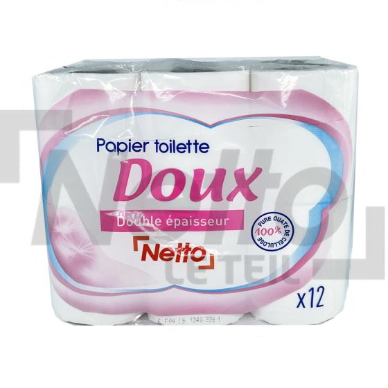 Papier toilette doux double épaisseur x12 rouleaux - NETTO