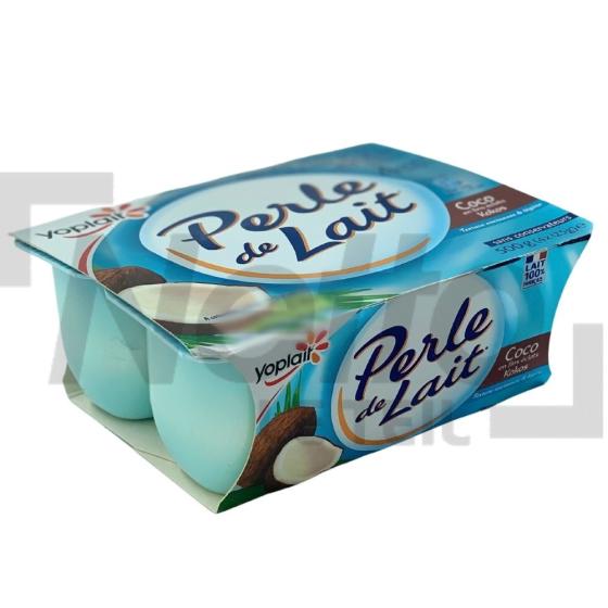 Perle de lait spécialité au laitière saveur lait de coco 4x125g - YOPLAIT