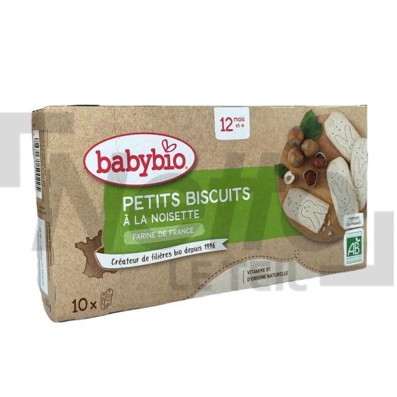Petits biscuits à la noisette Bio dès 12 mois x10 sachets de 2 biscuits 160g  - BABYBIO