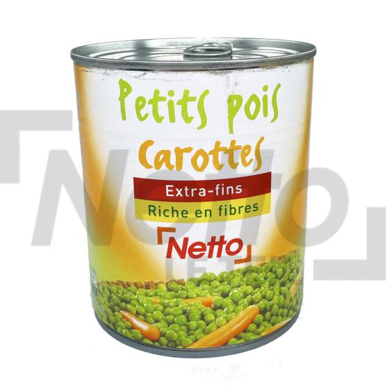 Petits pois et carottes extra-fins 530g - NETTO