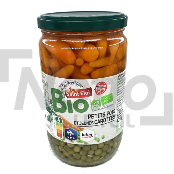 Petits pois et jeunes carottes Bio 420g - SAINT ELOI