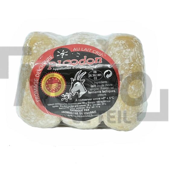 Picodon fromage de chèvre AOP au lait cru x3 180g - FROMAGERIE DU VIVARAIS