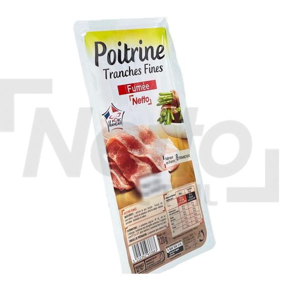 Poitrine tranches fines fumées 120g - NETTO