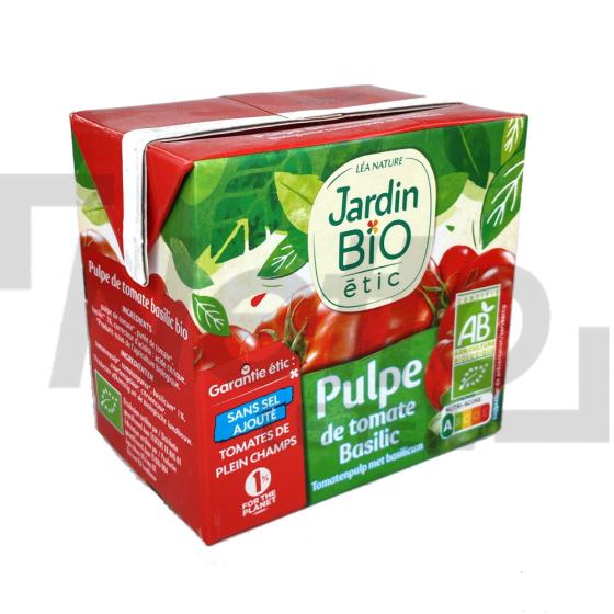 Pulpe de tomate au basilic Bio 400g - JARDIN BIO