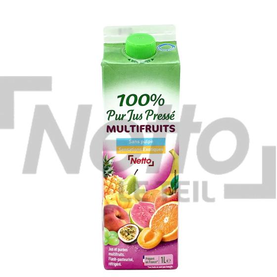 Pur jus frais 100% pressé multi-fruits 1L - NETTO