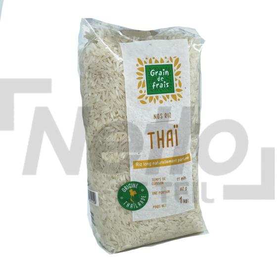 Riz long thaï naturellement parfumé 11min 1kg - GRAIN DE FRAIS