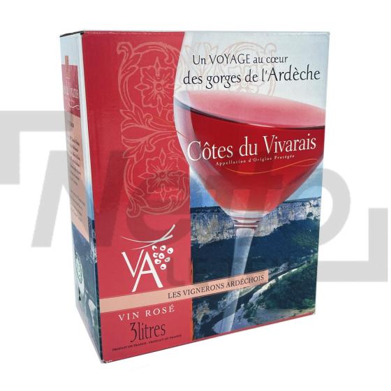 Rosé des côtes du Vivarais 3L - VIGNERONS ARDÉCHOIS