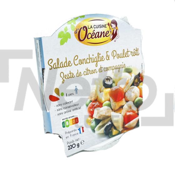 Salade aux légumes/poulets/pâtes et aux zestes de citron 220g - LA CUISINE OCEANE