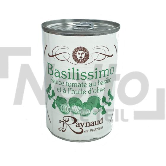 Sauce tomate au basilic et à l'huile d'olive  Basilissimo 410g - RAYNAUD
