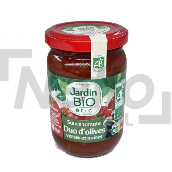 Sauce tomate au duo d'olives vertes et noires Bio 200g - JARDIN BIO