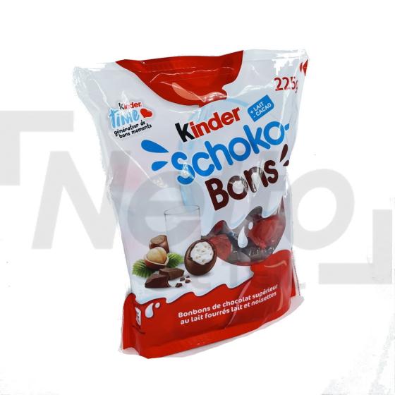 Schoko-bons bonbons au chocolat au lait fourrés lait et noisettes 225g - KINDER