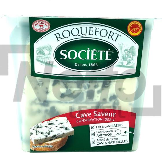 Societe Roquefort au lait de brebis AOP cave saveur 150g - SOCIÉTÉ