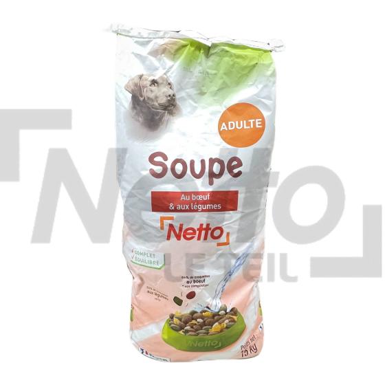 Soupe au boeuf et légumes pour chien adulte 15kg - NETTO