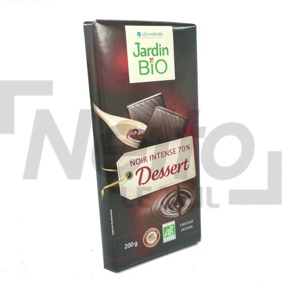Tablette au chocolat noir pour dessert Bio 70% 200g - JARDIN BIO