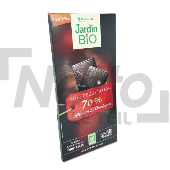 Tablette de chocolat noir Bio 70% 100g - JARDIN BIO