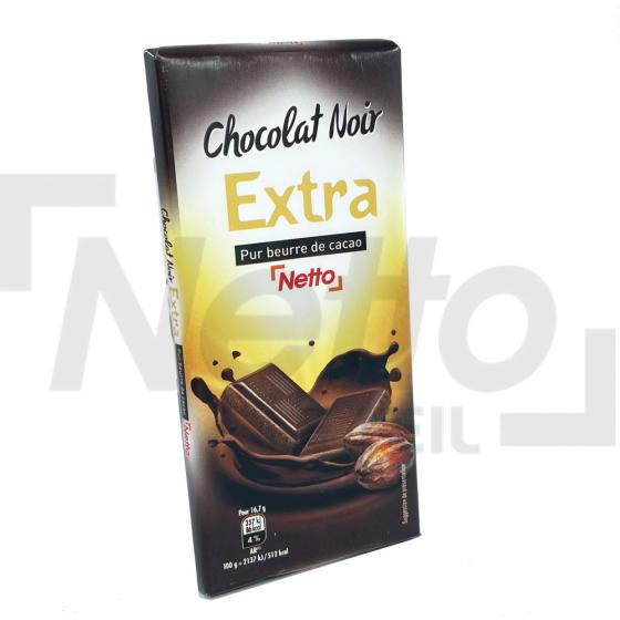 Tablette de chocolat noir extra 100g - NETTO