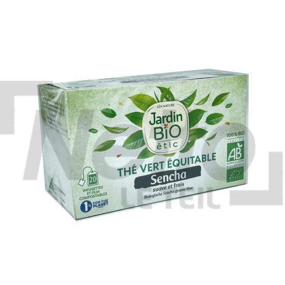 Thé vert sencha Bio x20 sachets 40g - JARDIN BIO