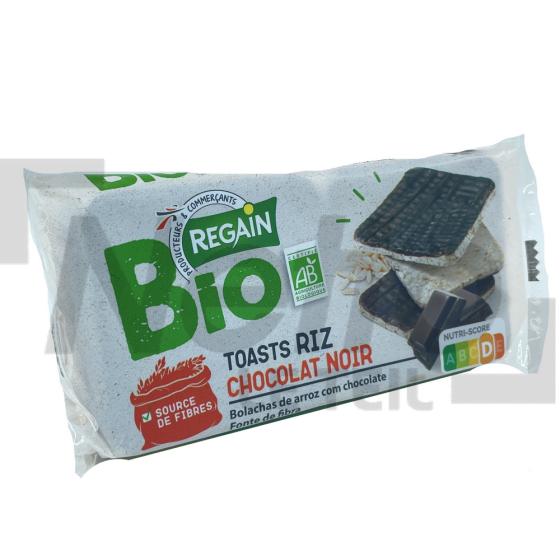 Toast de riz Bio nappés au chocolat noir 100g - REGAIN