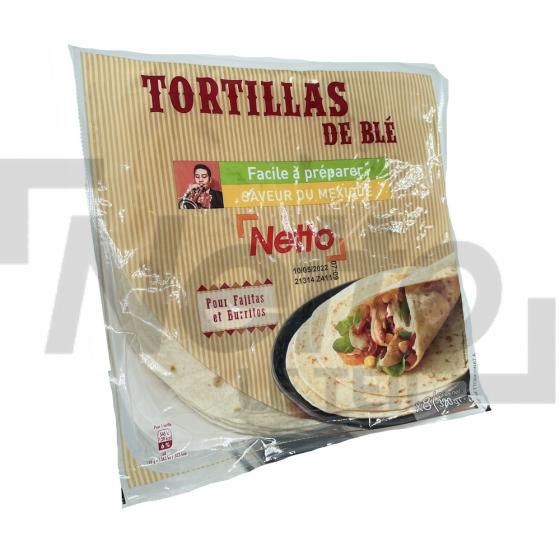 Tortillas de blé pour faritas et burritos x8 320g - NETTO