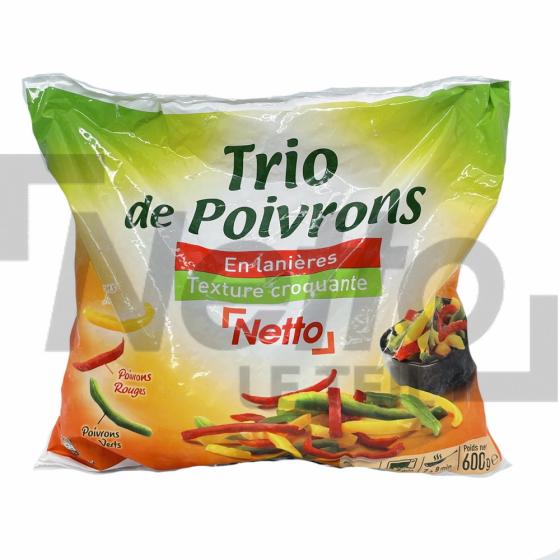 Trio de poivrons en lanières 600g - NETTO