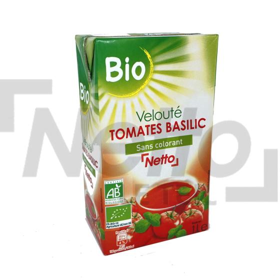 Velouté Bio de tomates et basilic sans colorant 1L - NETTO
