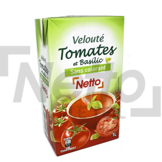 Velouté de tomates et basilic sans colorant 1L - NETTO