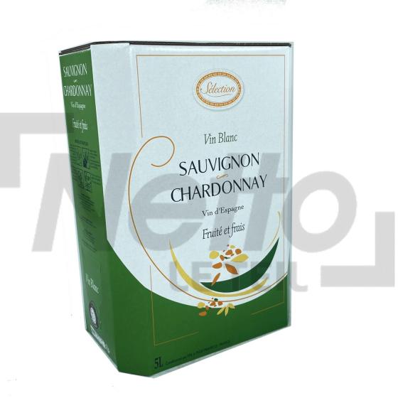 Vin blanc d'Espagne sauvignon chardonnay 5L  - SELECTION