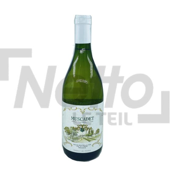 Vin blanc sec 11,5% vol 75cl - MUSCADET