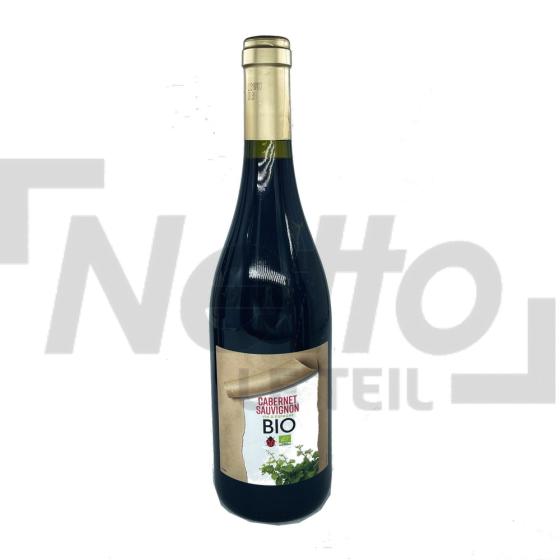 Vin d'Espagne Bio cabernet sauvignon 13% vol 75cl - LES CELLIERS